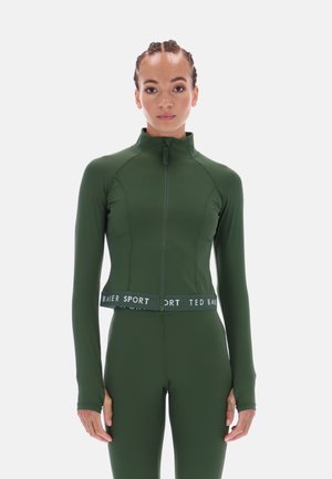 ESSENTIALS ZIP UP - Träningsjacka - black forest