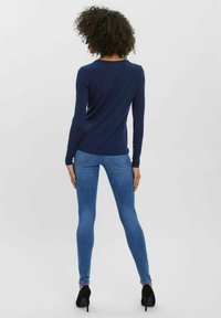 Vero Moda LANGARM- - Langærmet T-shirt - navy blazer