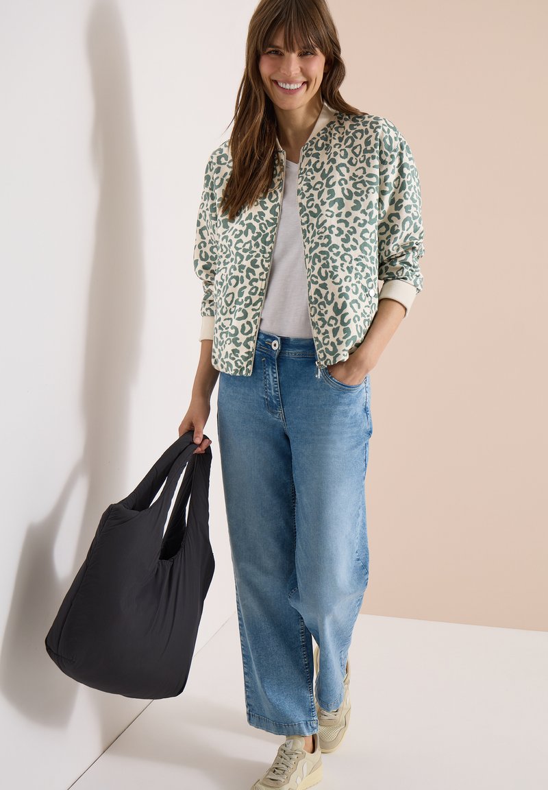 Cecil B212381 Giacca Jaquard Blouson, Nero, XS Donna
