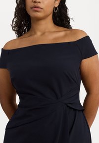 Lauren Ralph Lauren Woman CREPE OFF THE SHOULDER GOWN - Festklänning - lighthouse navy