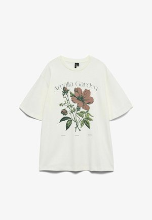 Vero Moda Curve, VMSAY - Print T-shirt - snow white