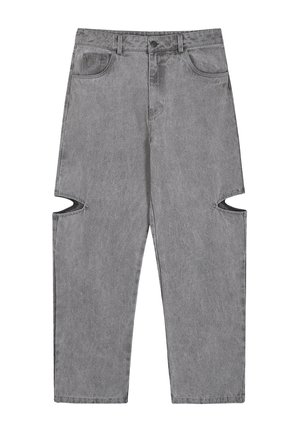 Karo Kauer Label, BEKLEIDUNG DENIM PANTS CUT OUT - Wide Leg - grey