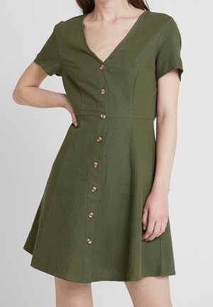 Košilové šaty - green