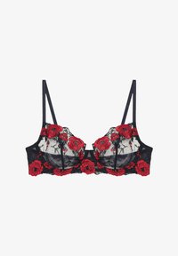Yamamay Beugel BH Black Red Floral zwart Zalando nl yamamay-beugel-bh-black-red-floral-zwart-zalando-nl
