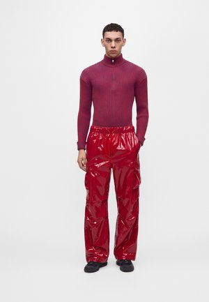 Rains, POCKET RAIN PANTS WIDE W3 - Карго панталони - red gloss