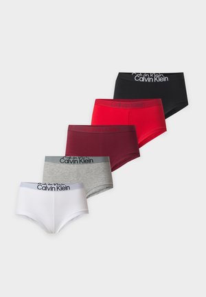 Calvin Klein Underwear, 5 PACK - Боксерки - black/ grey heather/established red