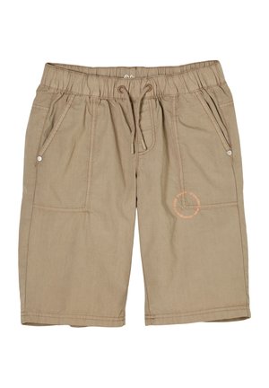 Herrebeige shorts lavet af letvægtsstof, der har en elastisk talje med snor, sidelommer og detaljer med broderet logo.