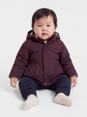 MINI A TURE, WINTER JACKET - Vinterkåpe / -frakk - fudge aubergine