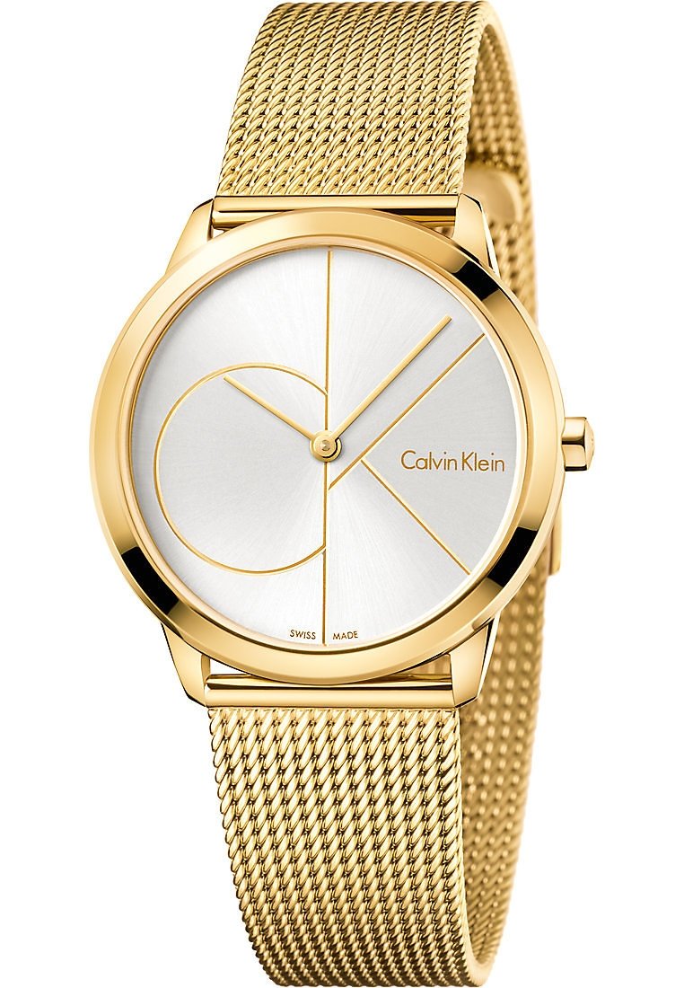 calvin klein damenuhr schwarz gold