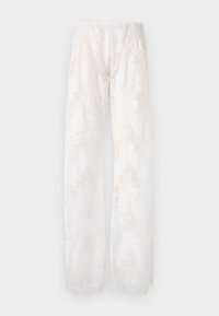PARKER ZIG ZAG PANTS UNISEX - Trousers - white