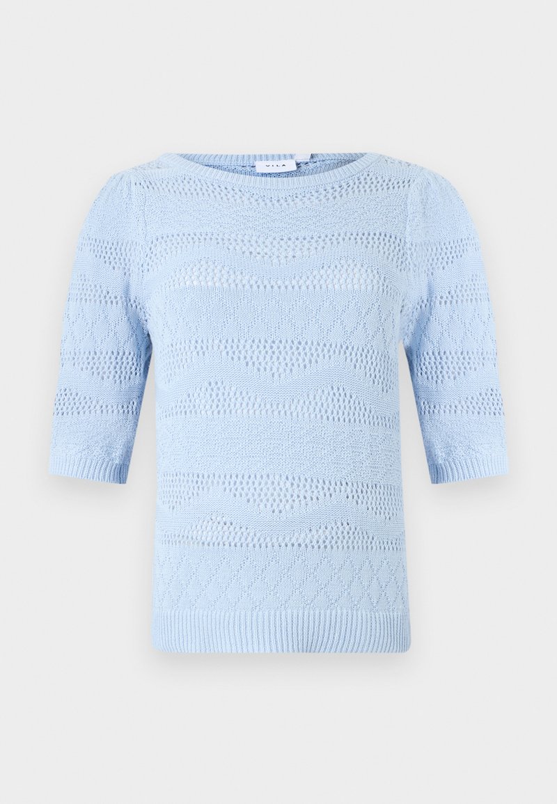 Vila T-shirt basic lichtblauw Vila T-shirt basic lichtblauw