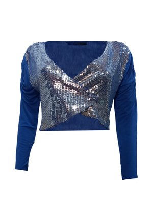 CON LENTEJUELAS - Chaqueta fina - azul
