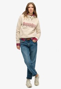 Superdry & Co Jersey con capucha - off grey