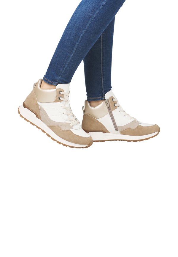 W0672 - Sneaker high - weiß beige