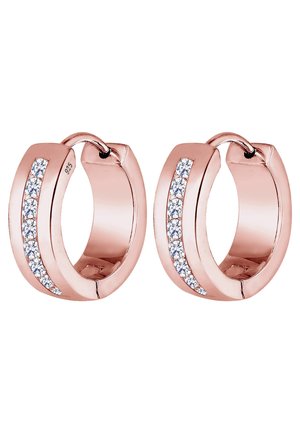 HOOPS SPARKLE - Ohrringe - rose gold-coloured