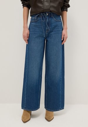 Wide leg - denim blue