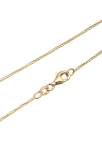 Colier din metal cu finisaj auriu, cu o textură împletită, dotat cu un închizător tip homar și verigi ovale. Design elegant și simplu.