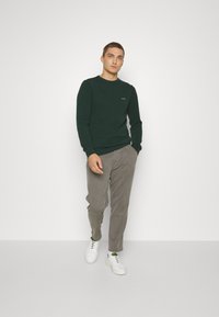 GANT C-NECK - Trui - tartan green