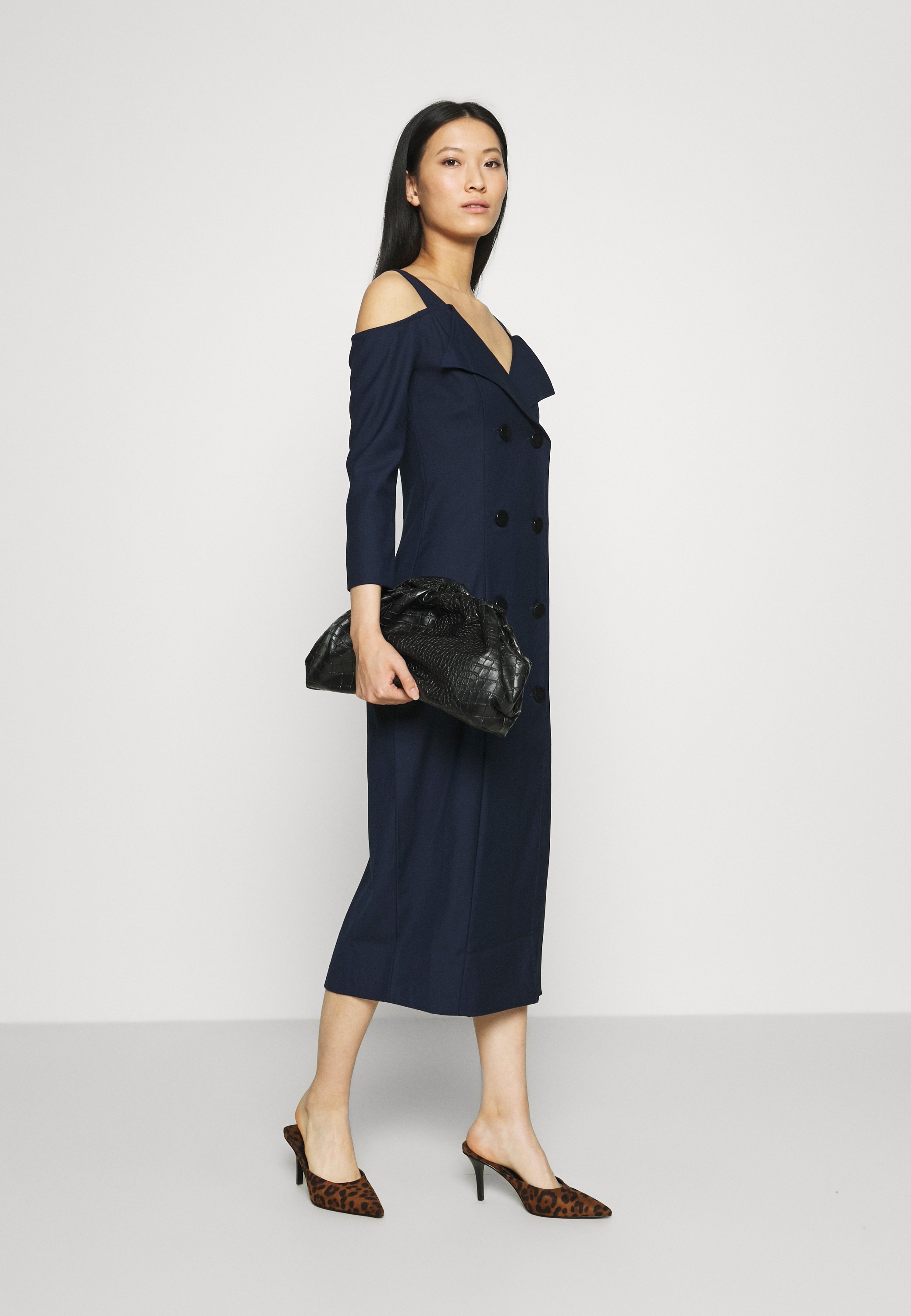 off the shoulder jacket dress