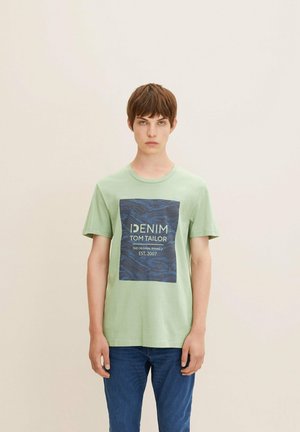 LOGO PRINT - Triko s potiskem - cold green