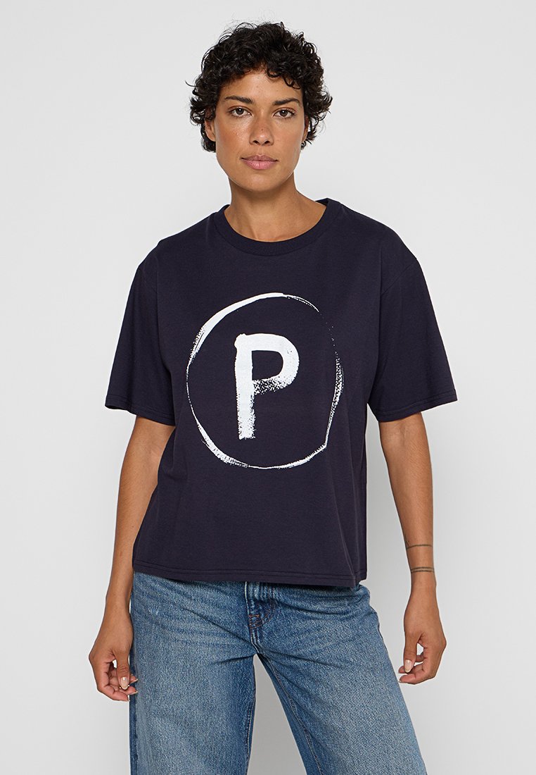 Peuterey T-shirt print donkerblauw
