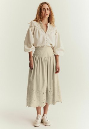 EMBROIDERED - A-Linien-Rock - beige