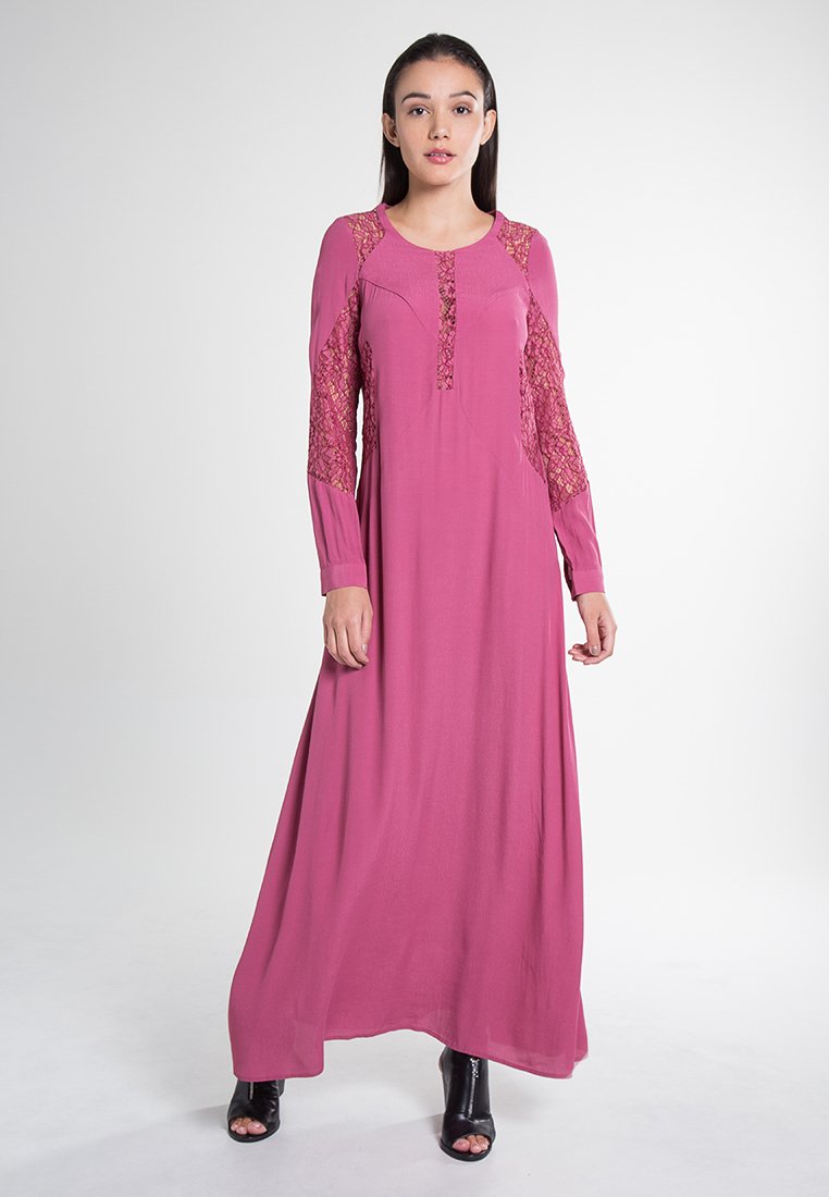 Bel air Maxi-jurk roodpaars Bel air Maxi-jurk roodpaars
