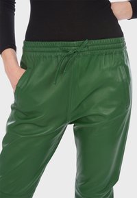 Oakwood Kožené kalhoty - green