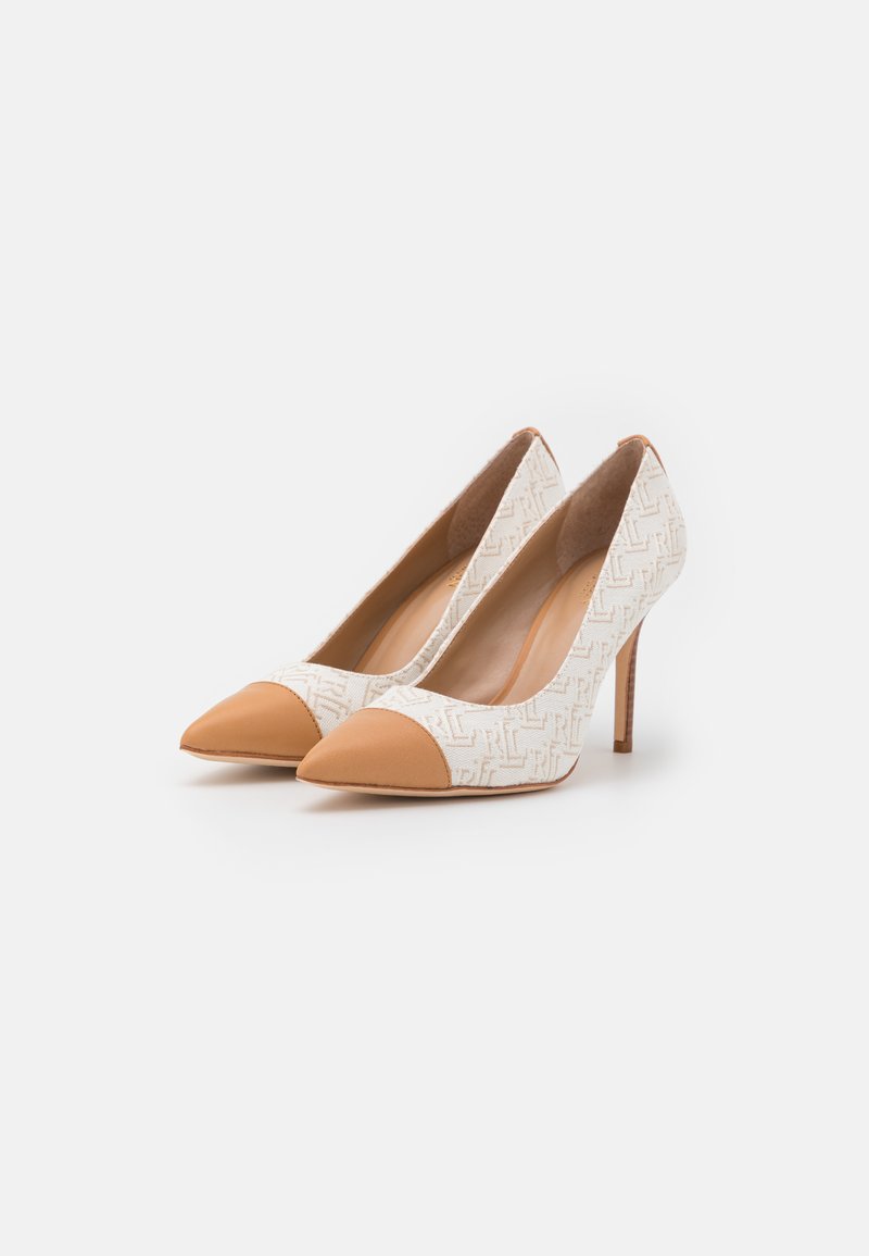 Lauren Ralph Lauren LINDELLA MONOGRAM - Tacones - saddle - Zalando.es
