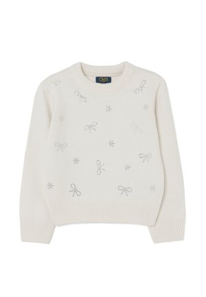 REGULAR FIT  WITH SPARKLES - Pullover - soft white