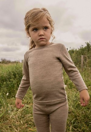 Lil' Atelier, TOP SLIM FIT - Langærmet T-shirt - sepia tint
