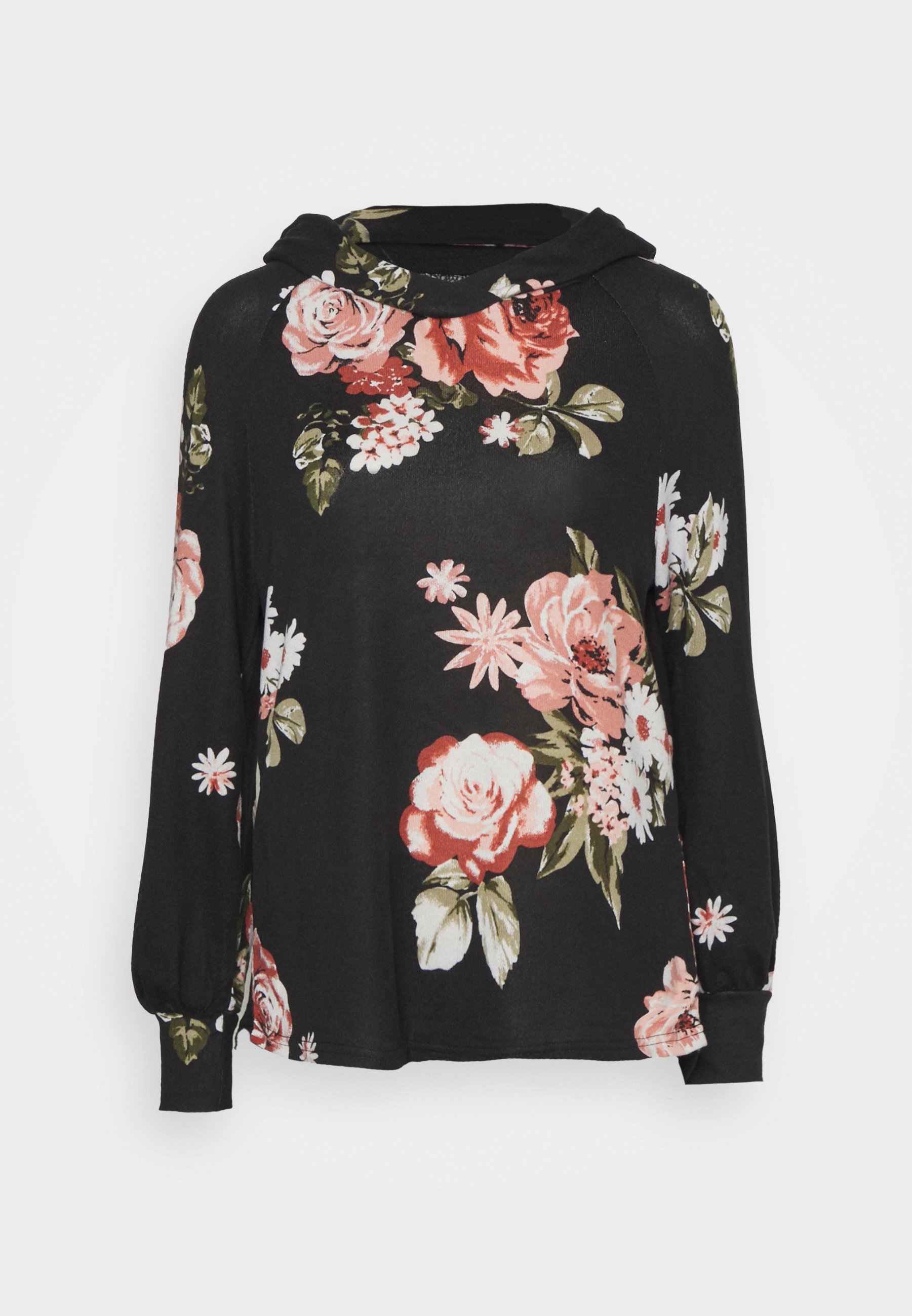 Hooded knit sweater