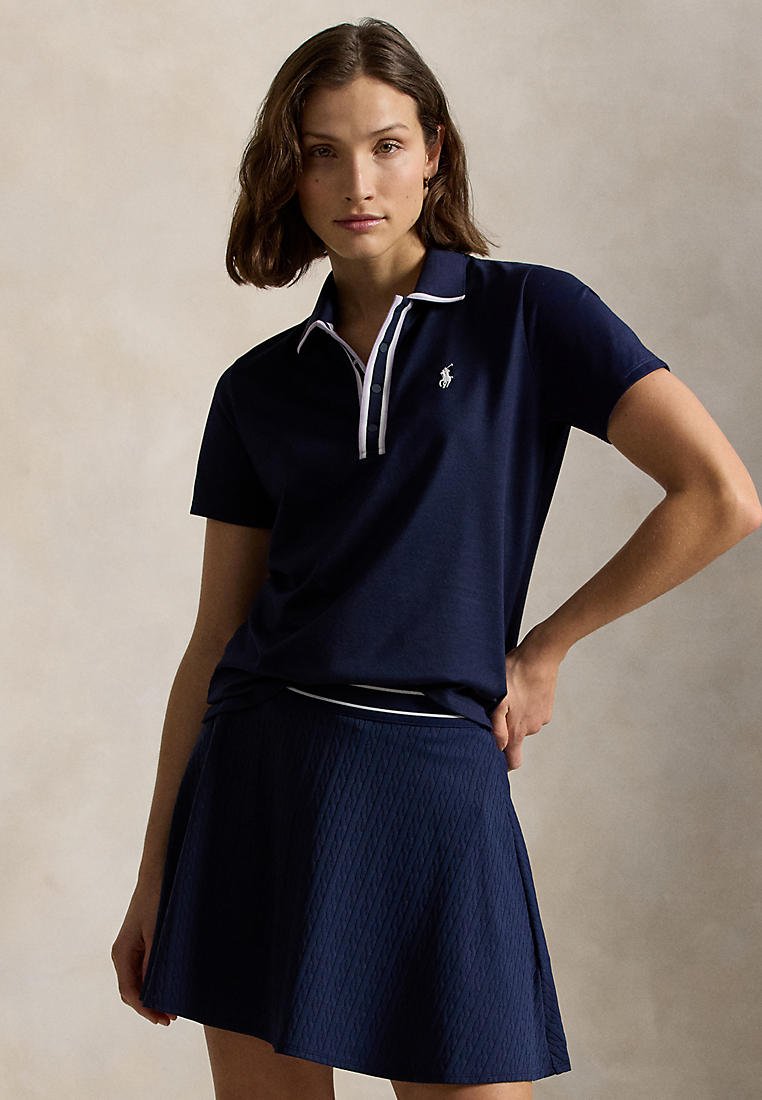 Polo Ralph Lauren Tailored Fit Polo - Refined Navy/Lilac — vista 2