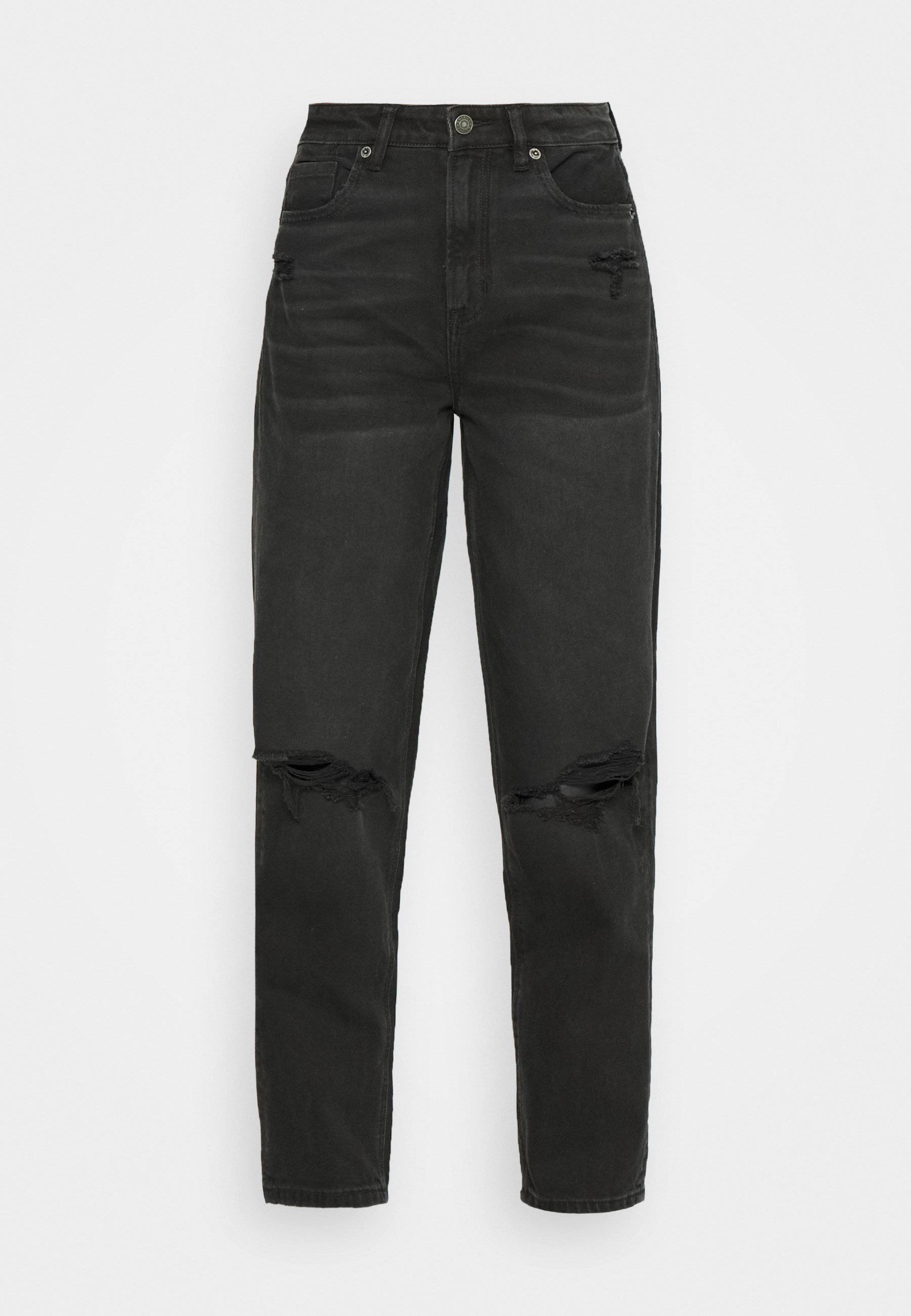 american eagle black mom jeans