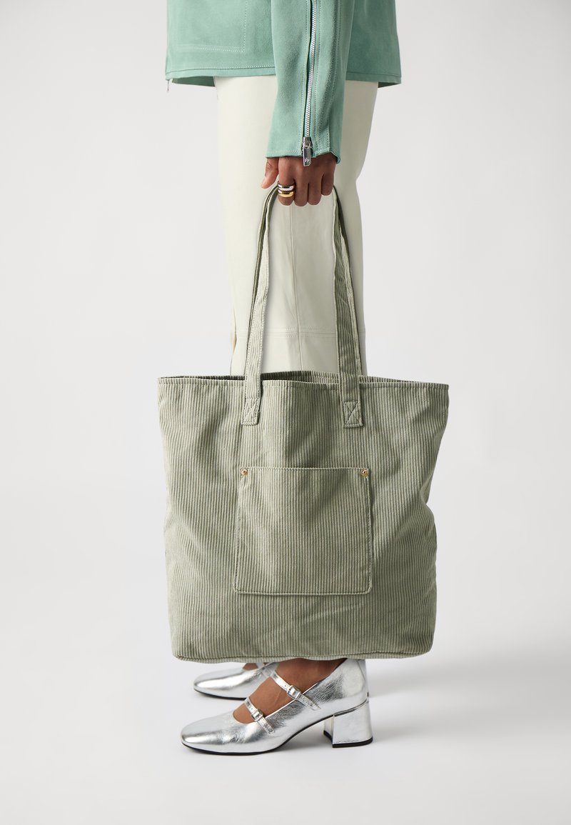 Even&Odd CORDUROY - Shopping Bag - mint