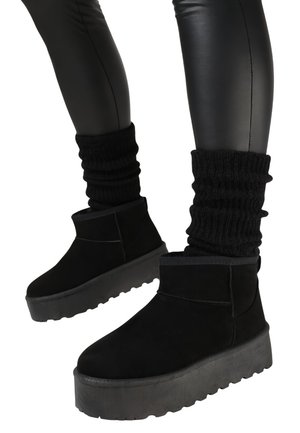 Super Mode Bottines à plateau - noir