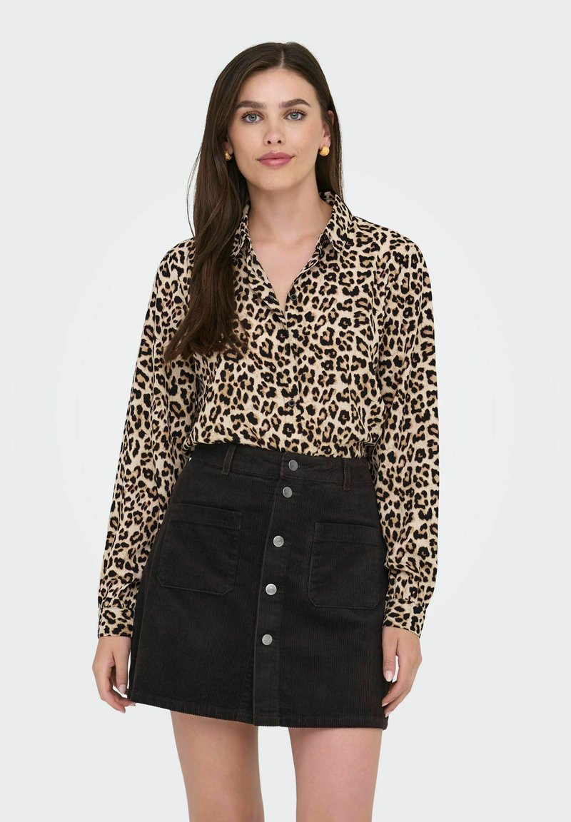 JDY JDYBROOKE LS NOOS - Button-down blouse - pumice stone