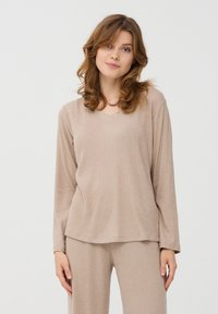 Terranova A CON SCOLLO  - Maglietta a manica lunga - avorio melange