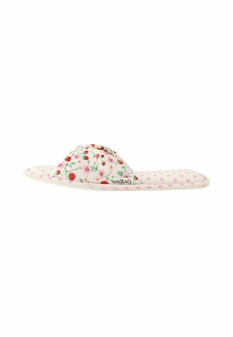 Cath Kidston REGULAR FIT - Šľapky - ecru floral spot mixed print