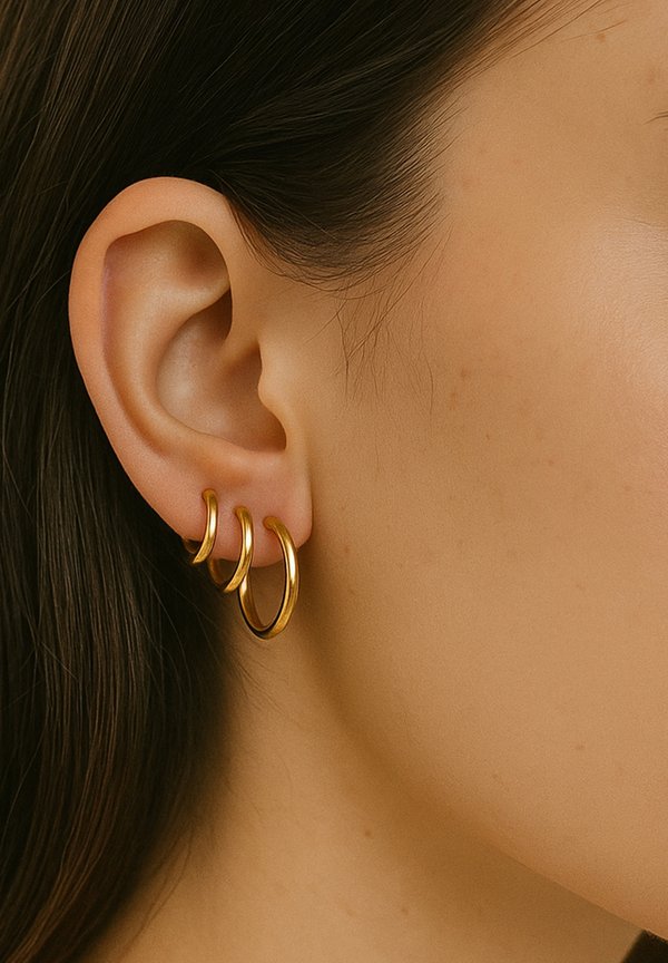 BASIC CREOLEN - 3 PACK - Ohrringe