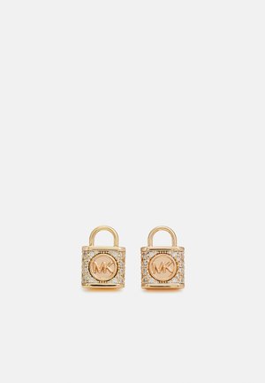 LOCK STUD EARRINGS - Oorbellen - rose gold-coloured