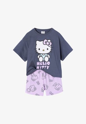 Vertbaudet, KURZER MIT ADO-MOTIV HELLO KITTY SET - Nachtwäsche Set - anthrazit