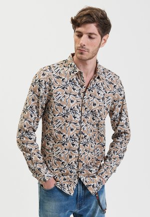 FLORAL PATTERNED - Overhemd - camel