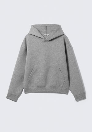 Weekday, SIMON - Mikina s kapucňou - grey melange