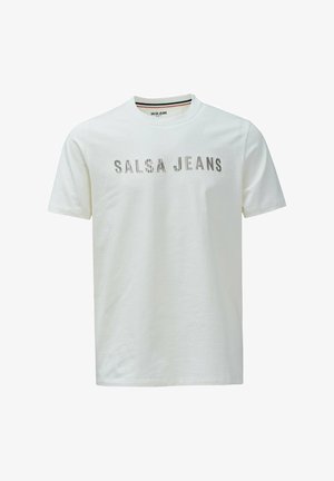 Salsa Jeans, SALSA JEANS T-SHIRTS SLIM - T-shirt print - weiß
