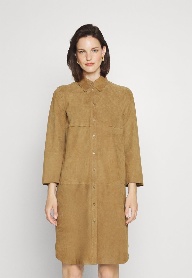 RIANI Robe chemise - roots/kaki - ZALANDO.FR
