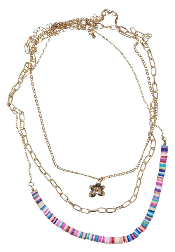 PACK 3 FLOWER BEAD VARIOUS LAYERING - Halskette