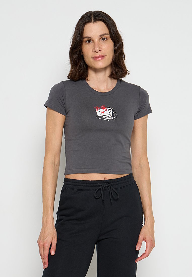 Converse T-shirt print donkergrijs Converse T-shirt print donkergrijs