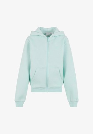 VARSITY PALM PRINT - Sweatjacke - turquoise