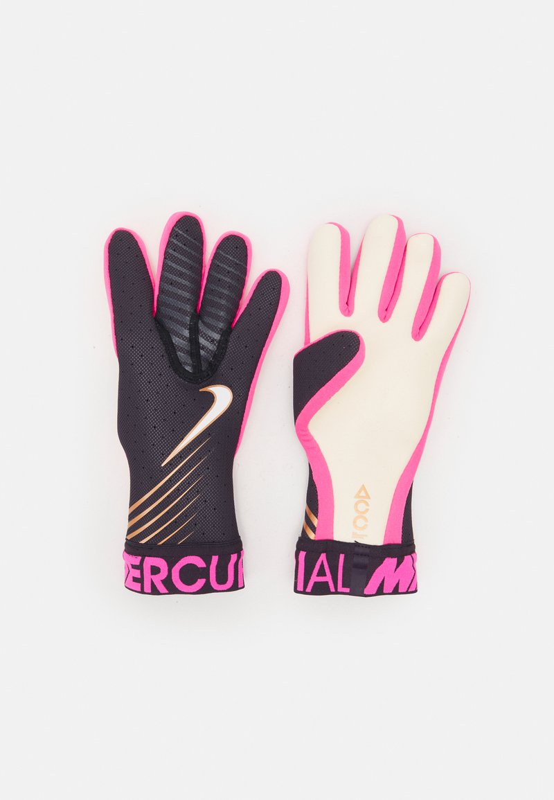 purple nike football gloves